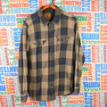 American Eagle Yellow/Black Heavyweight Flannel Shirt - Size XL