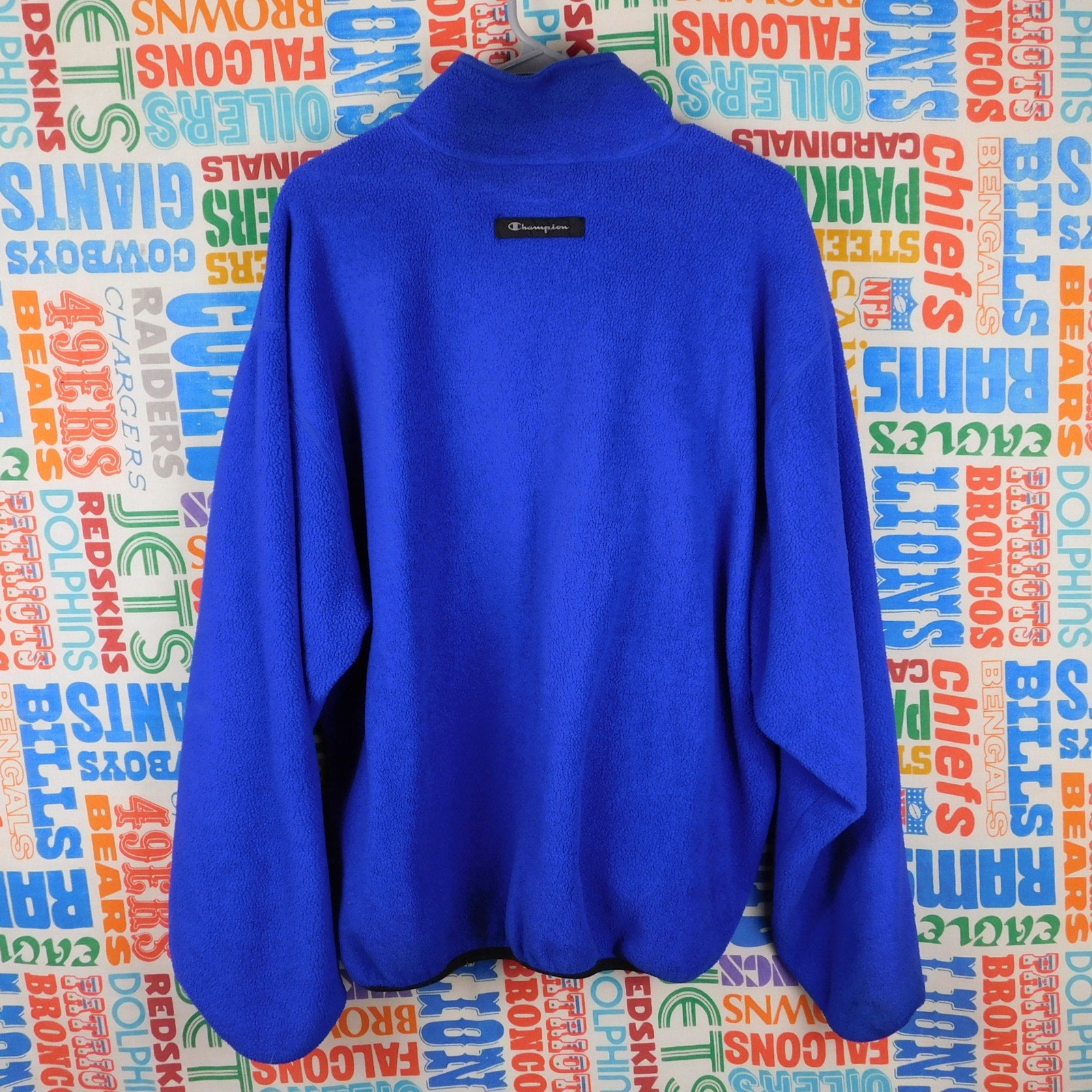 90s Champion Quarter Zip Fleece Pullover - Size XL