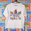 Adidas Love Unites Trefoil Logo Art Oversized T Shirt - Women's Size S