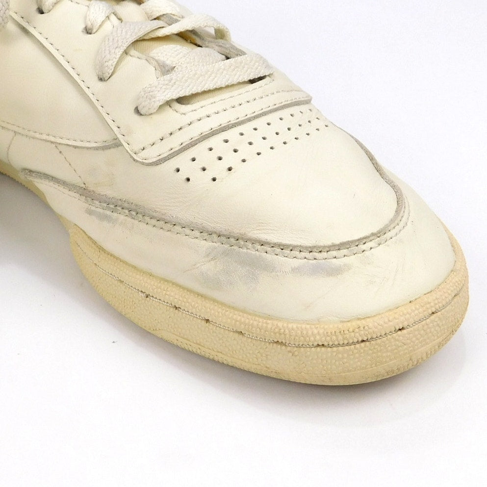 Vintage 90s Reebok Club C Sneakers Size Men's 11.5 Soft Leather White Beige