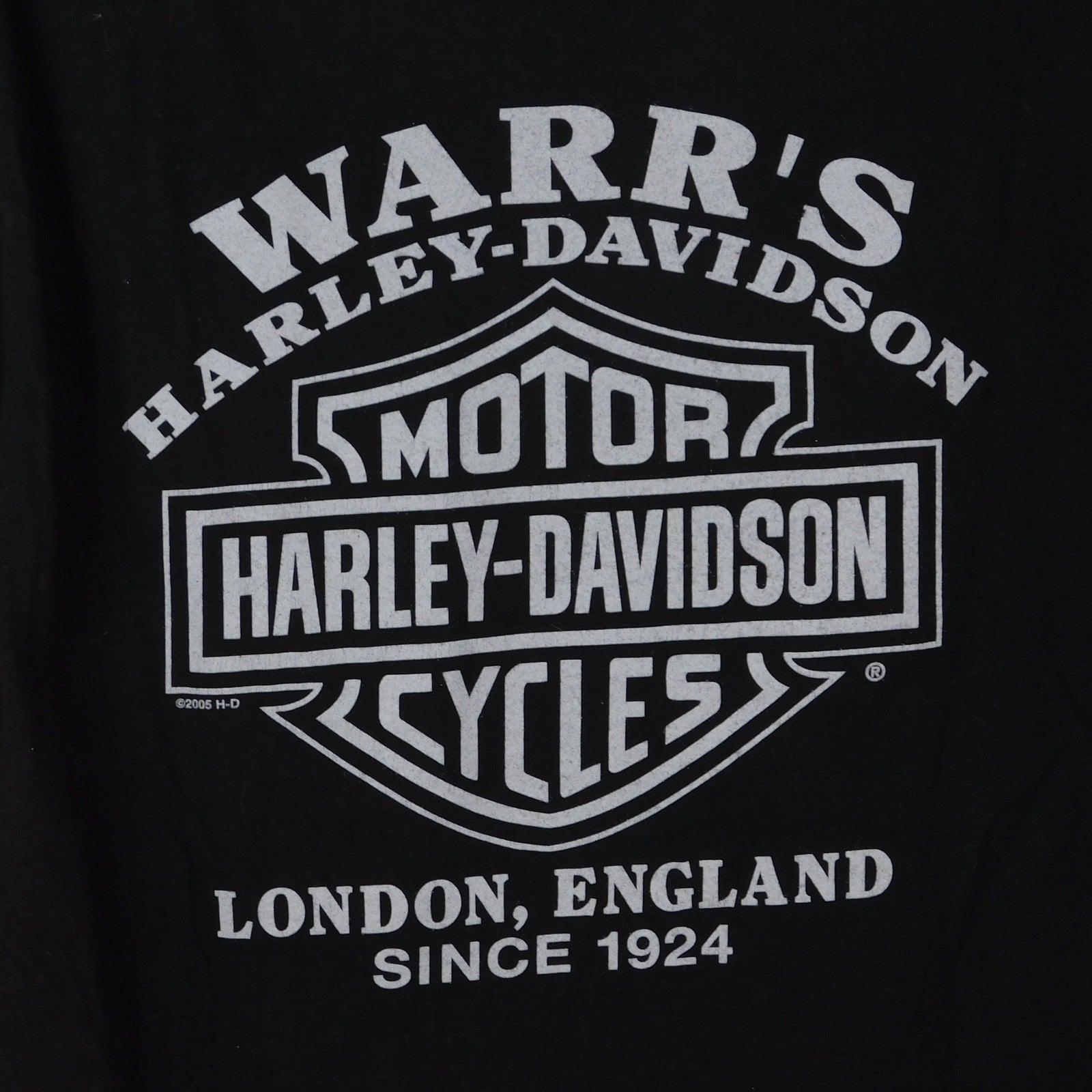 Harley Davidson Bad To The Bone Warr's London Pocket Tee - Size M