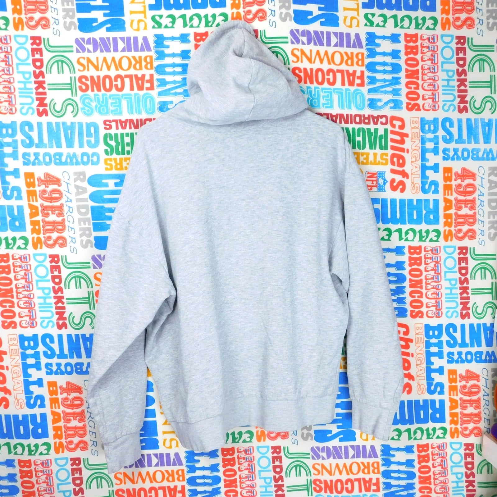Y2K Nike Silver Tag Slanted Box Logo Hoodie - Size XL