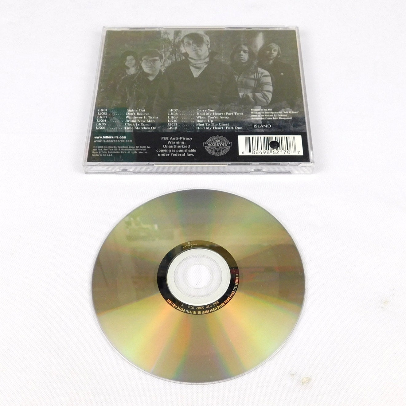 Letter Kills The Bridge Promo CD Tested 2004 Island Records B0002859-02