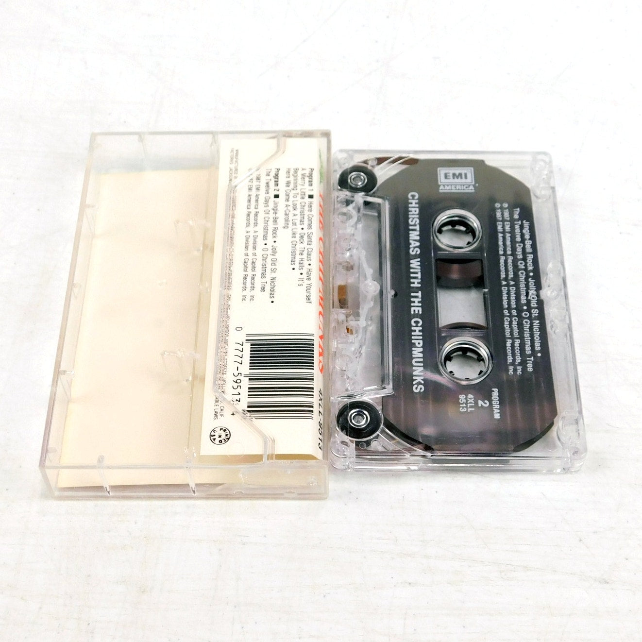 Christmas With The Chipmunks Cassette Tested 1987 Alvin Theodore Simon 4XLL-9513