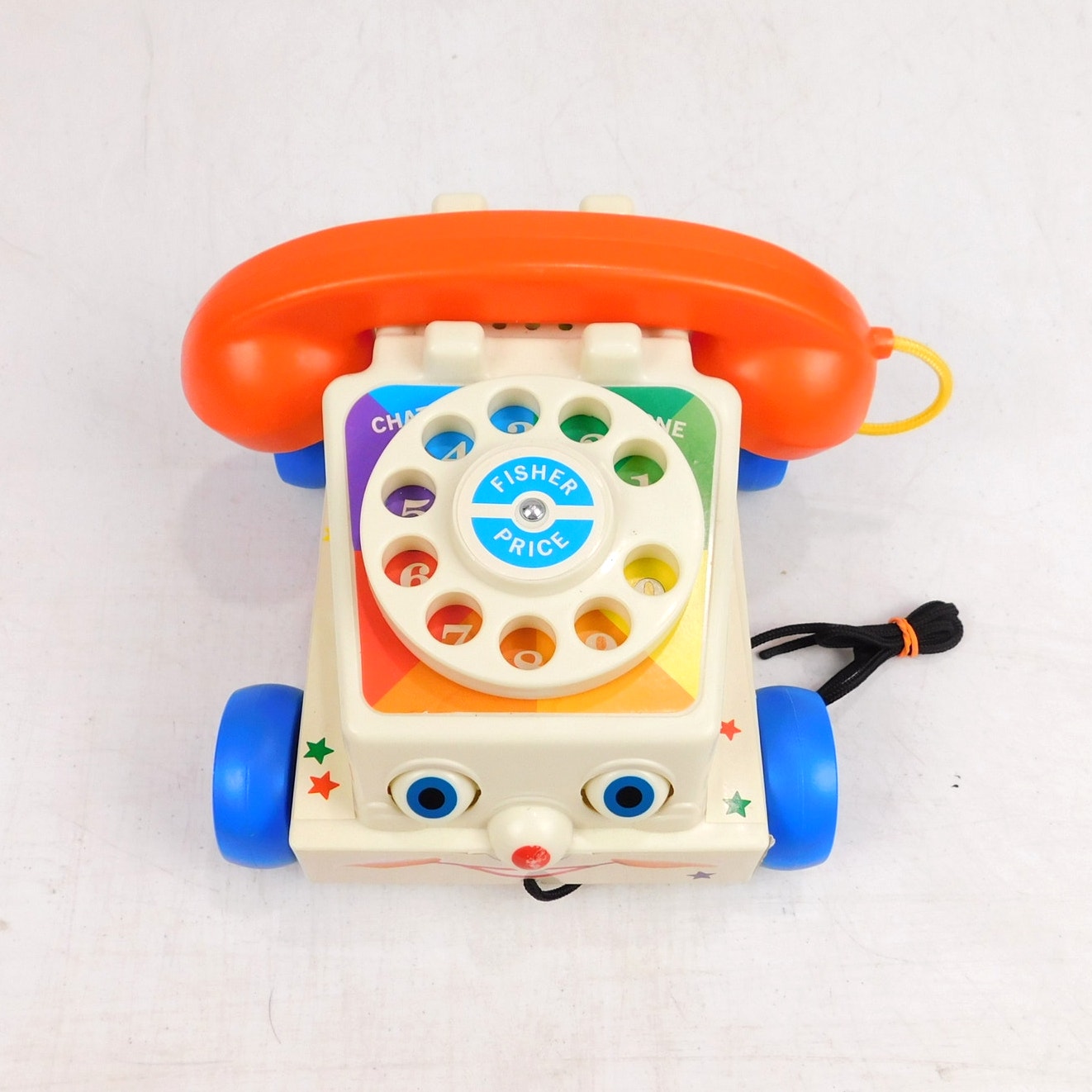 Fisher Price Chatter Phone Telephone Pull String Toy 2009 Mattel Basic Fun
