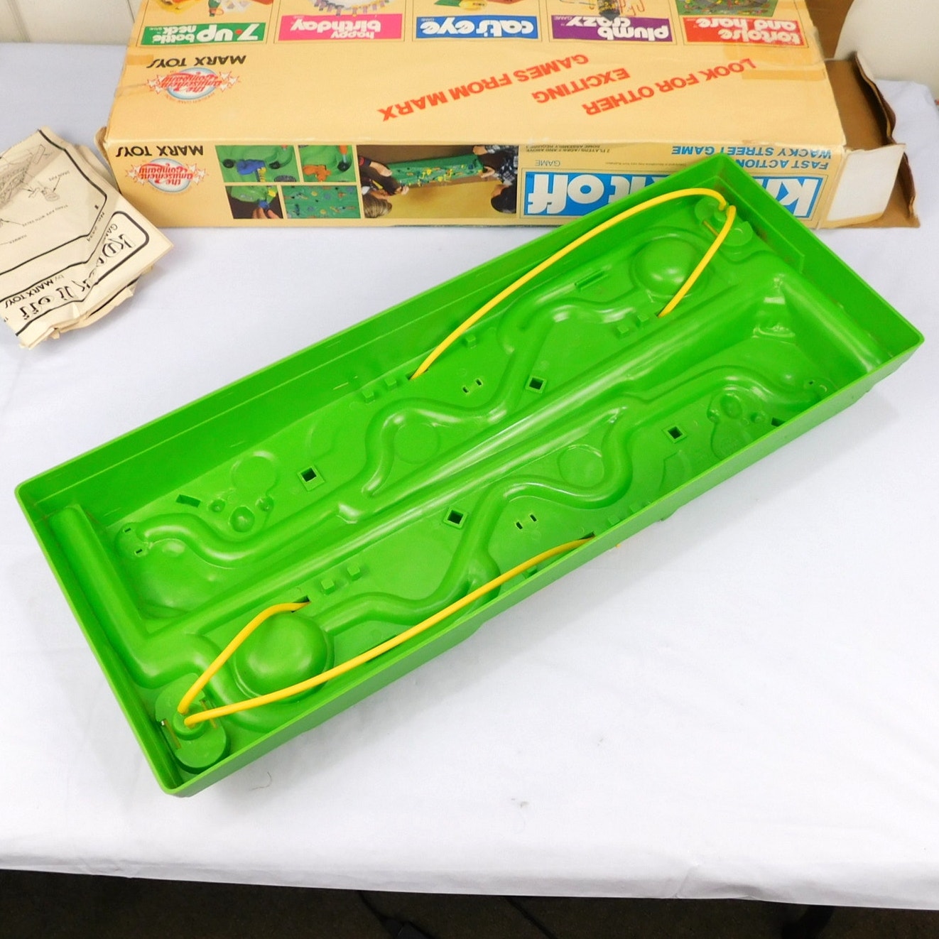 Vintage Knock It Off Marble Game 1978 Marx Toys Complete Except 1 Drain Pipe