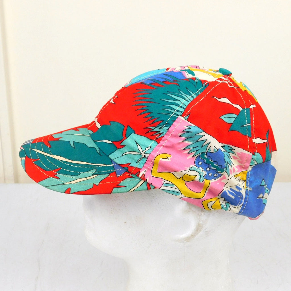 Retro Floral Patchwork Stretch Fit Hat - OSFA