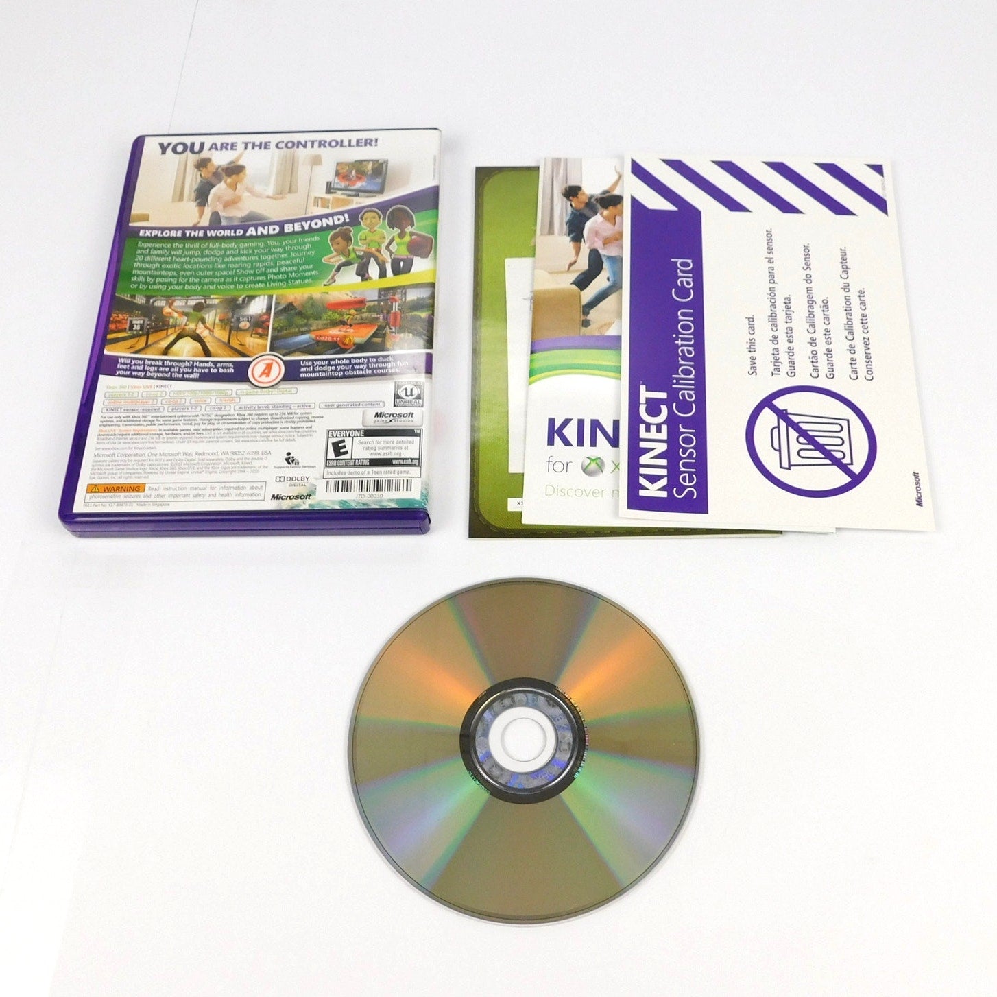 Kinect Adventures Microsoft Xbox 360 Tested Working Complete CIB