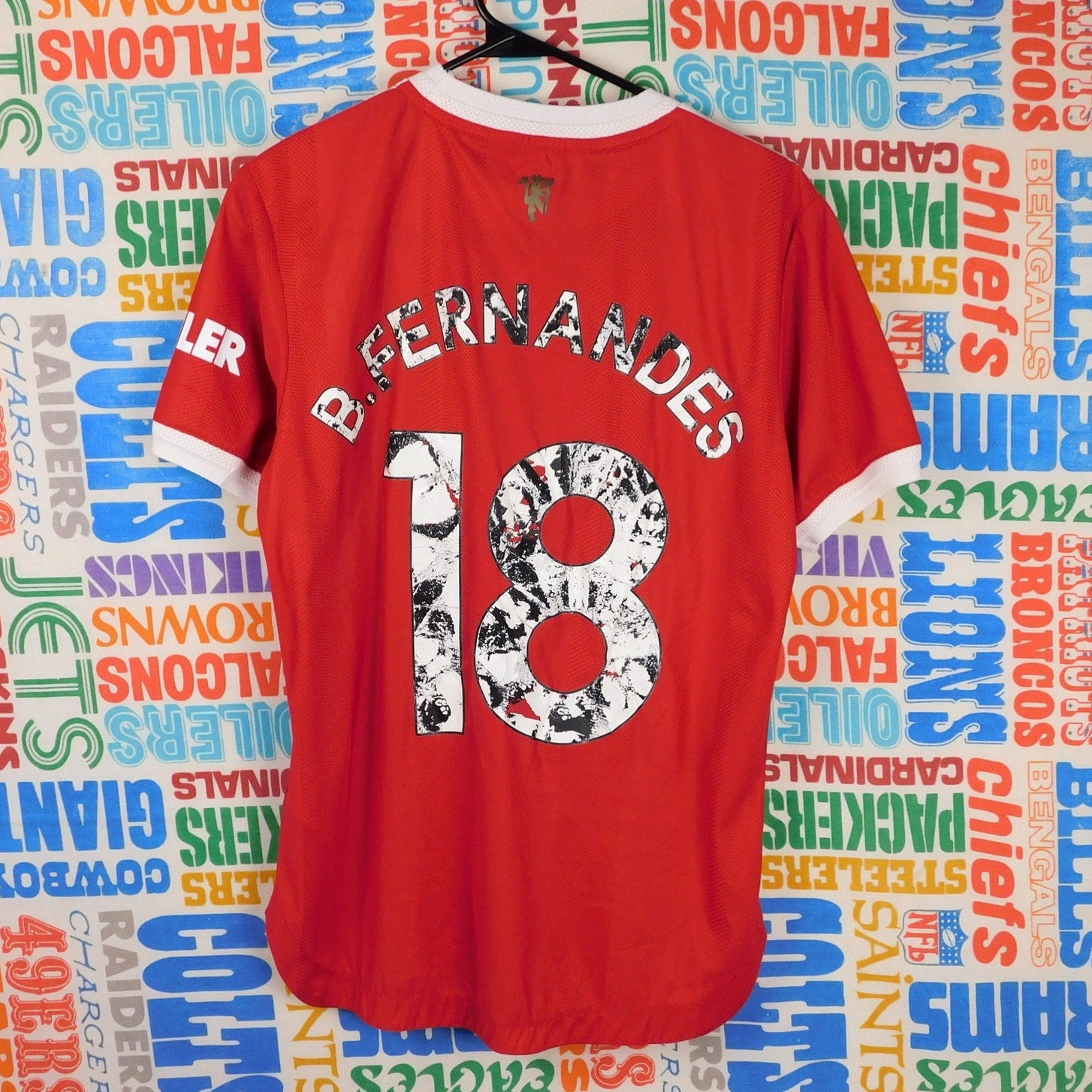 Adidas Machester United Bruno Fernandes HEAT.RDY Jersey - Size S (damaged back print)