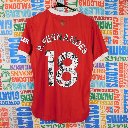 Adidas Machester United Bruno Fernandes HEAT.RDY Jersey - Size S (damaged back print)