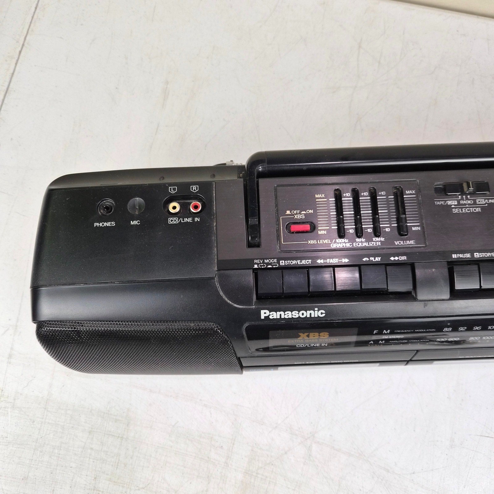 Panasonic RX-FT560 Portable Stereo Boombox Dual Cassette Tested Serviced Vintage