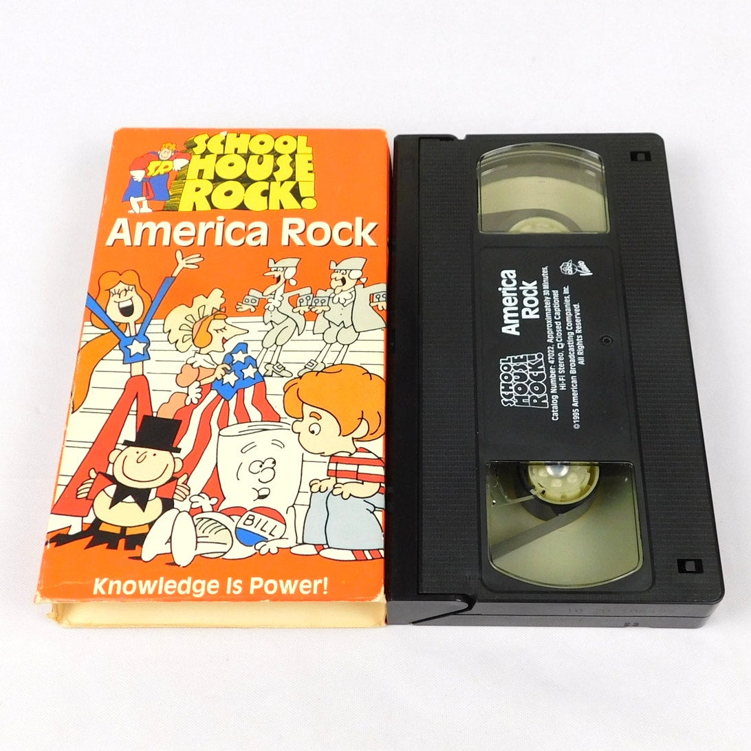 School House Rock America Rock VHS Tested 1995 ABC Video