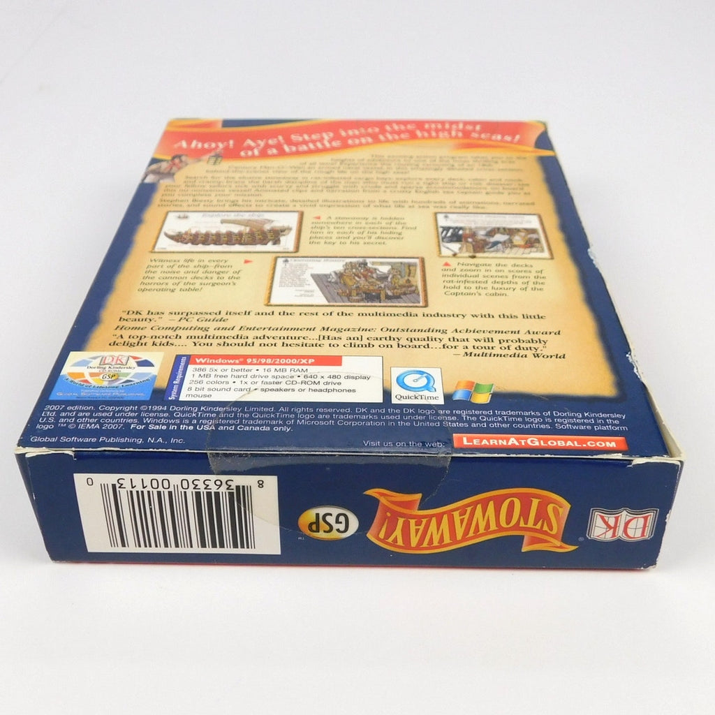 DK Stowaway! PC CD-ROM Sealed Small Box Educational Adventure 2007 Edition