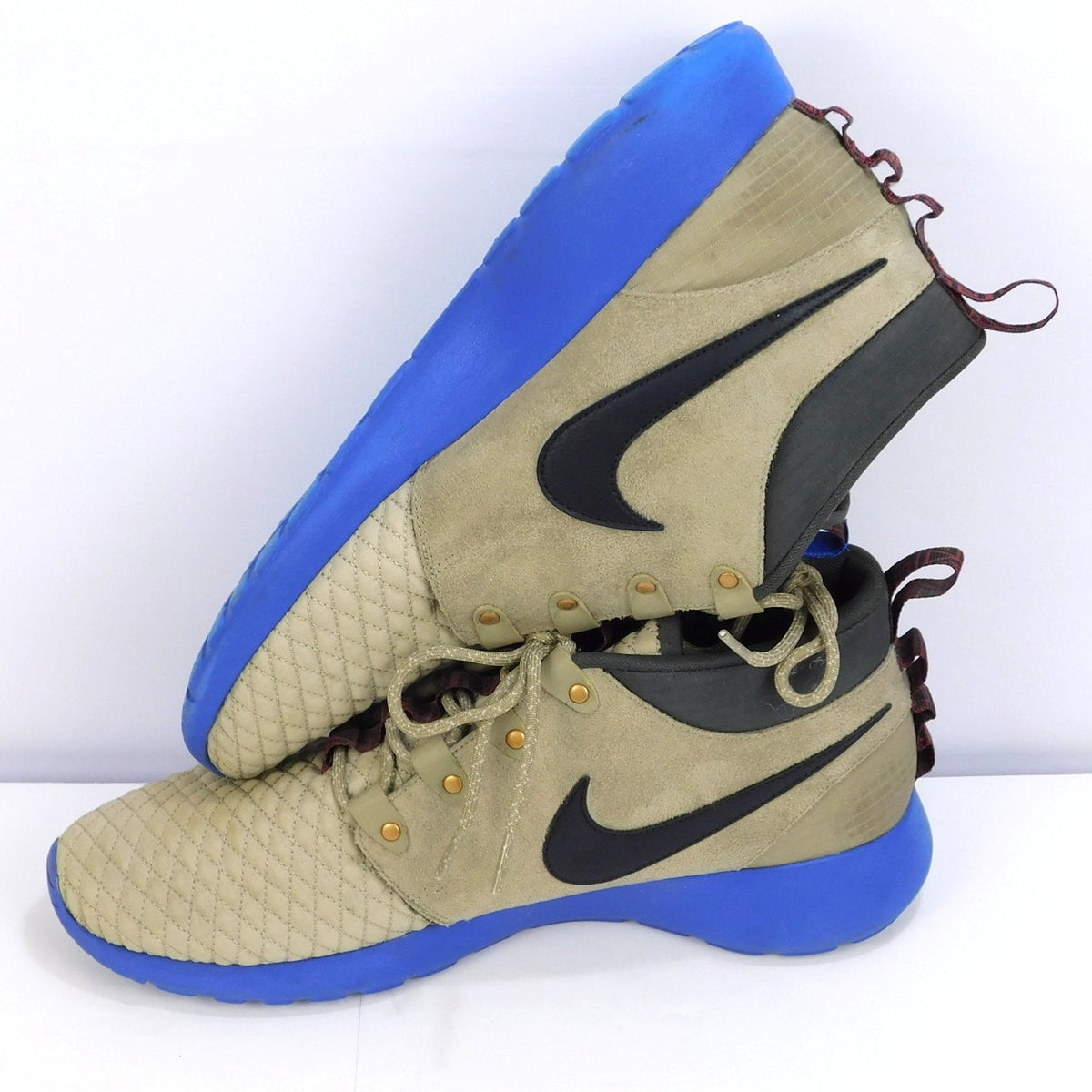 Nike Roshe Run Sneakerboot Bamboo Blue 615601-200 Men's Size 12 Shoes 2013