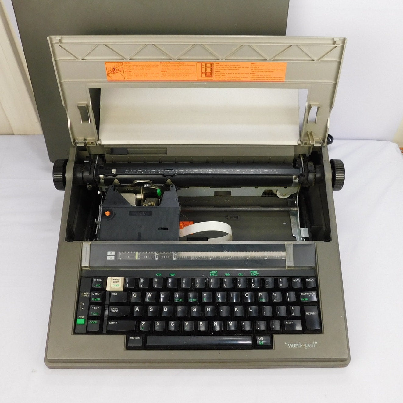 Brother AX-20 Portable Electric Typewriter Tested Working Includes Ribbon 1986