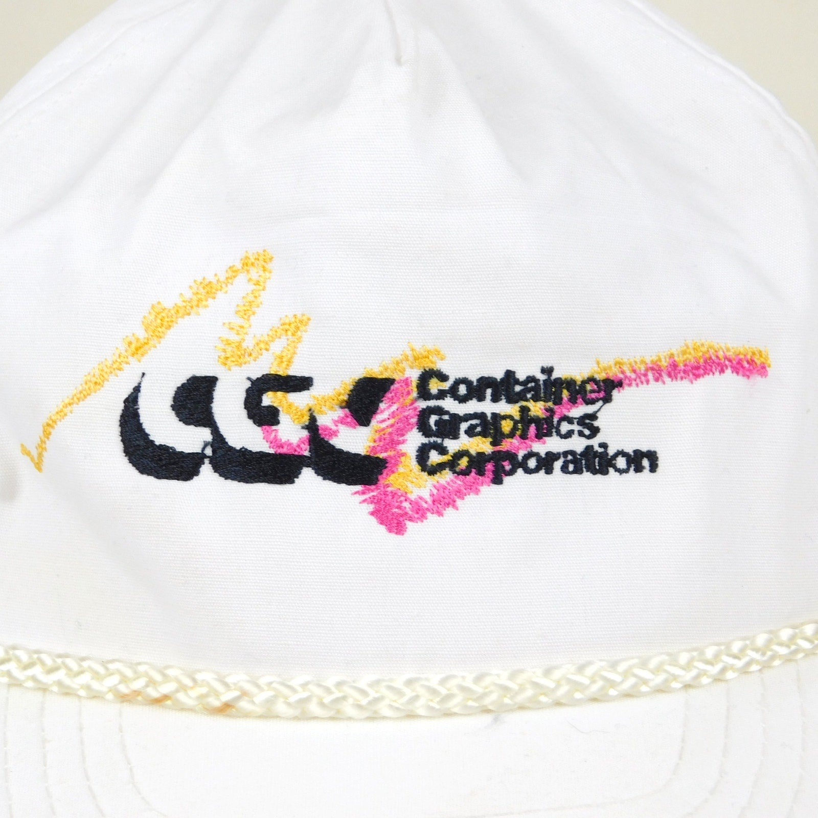 80s Retro Wave Graphic Rope Brim Hat - Adjustable