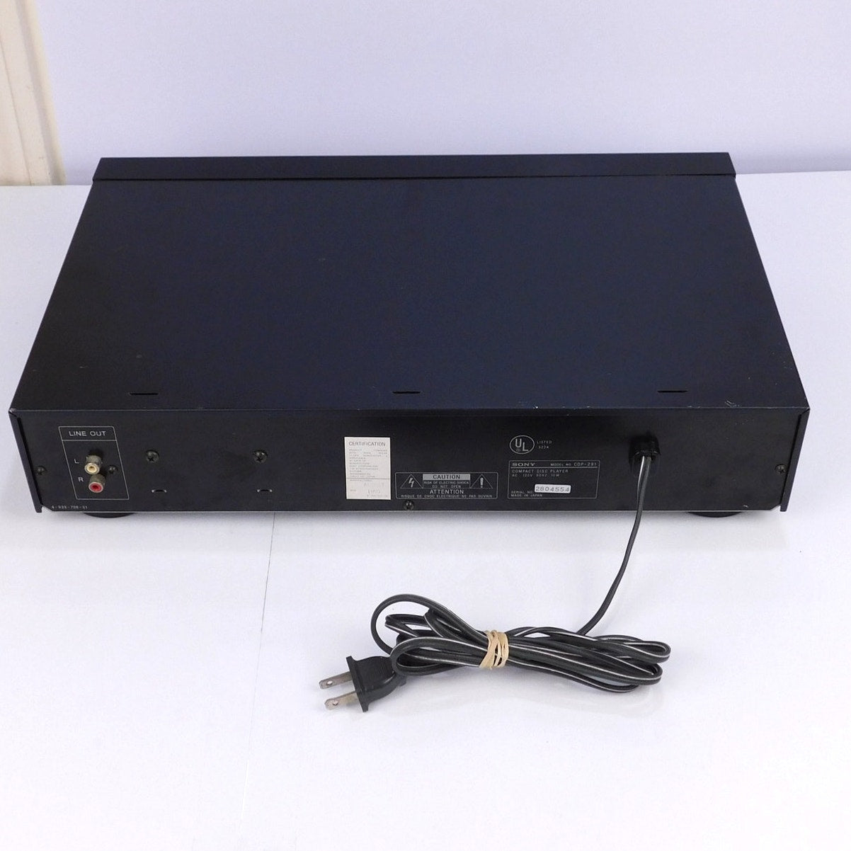 Sony CDP-291 Single Disc CD Player Fully Tested Working No Remote 1991 Serviced