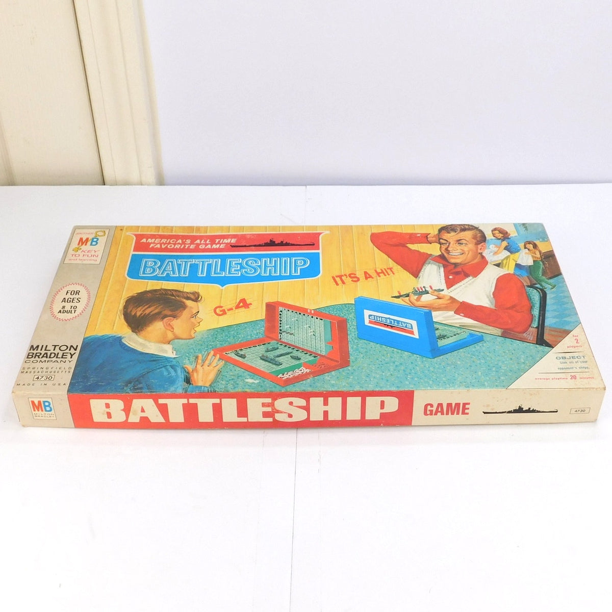 Vintage 1967 Milton Bradley Battleship Board Game 4730 Complete Original Box