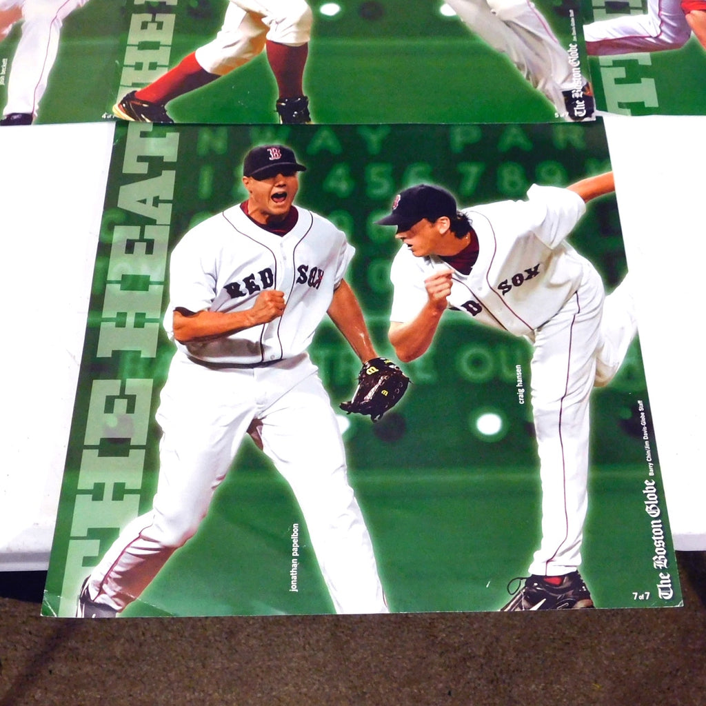 2007 Red Sox Boston Globe Photos (Lot of 7) - Complete Set