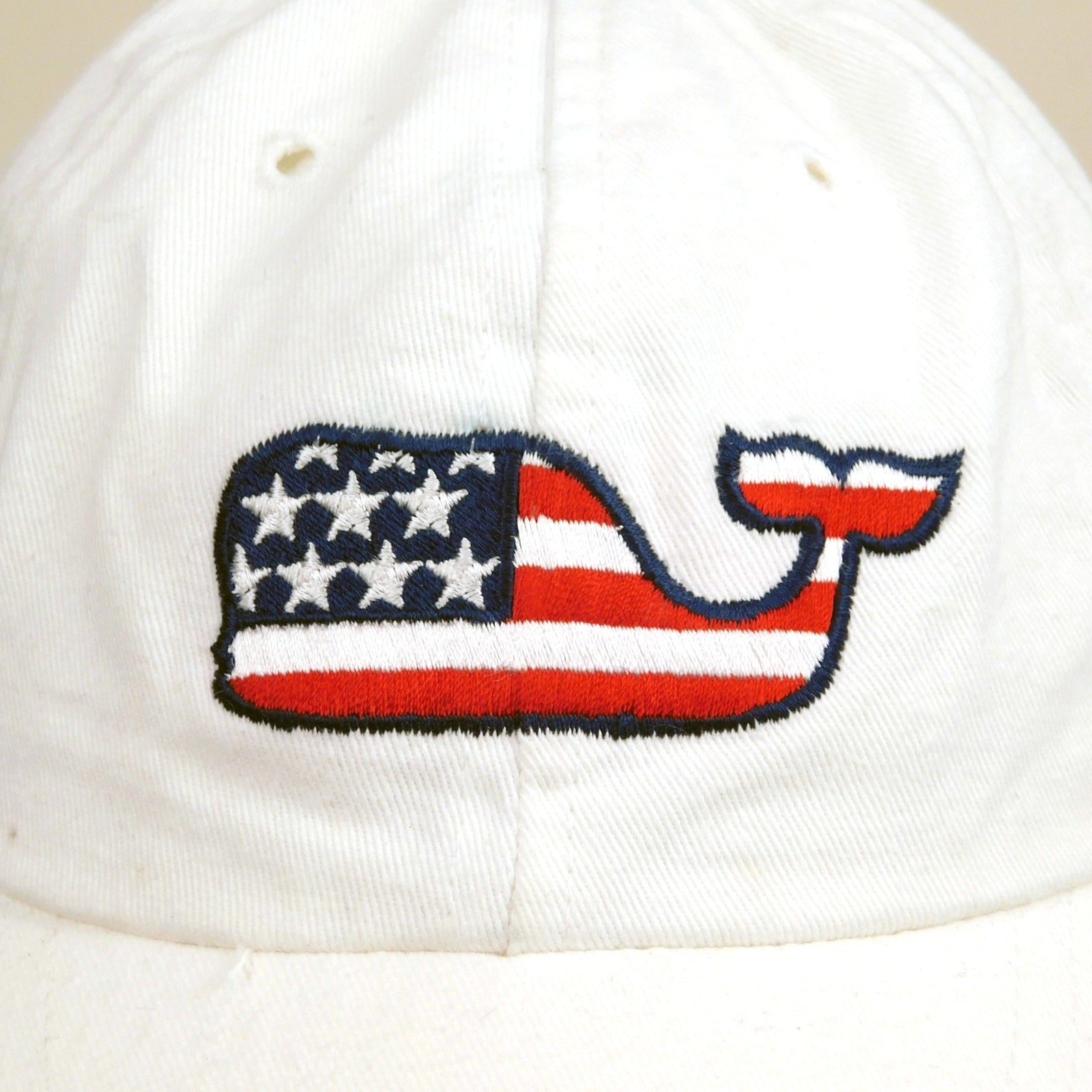 Vineyard Vines American Flag Whale Hat - Adjustable