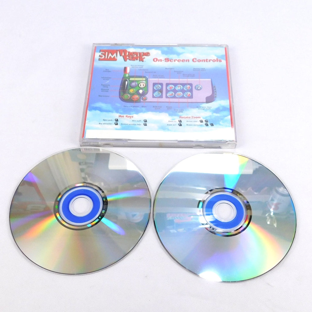 Sim Theme Park Gold Edition PC CD ROM 2 Disc Tested Complete Jewel Case 1999