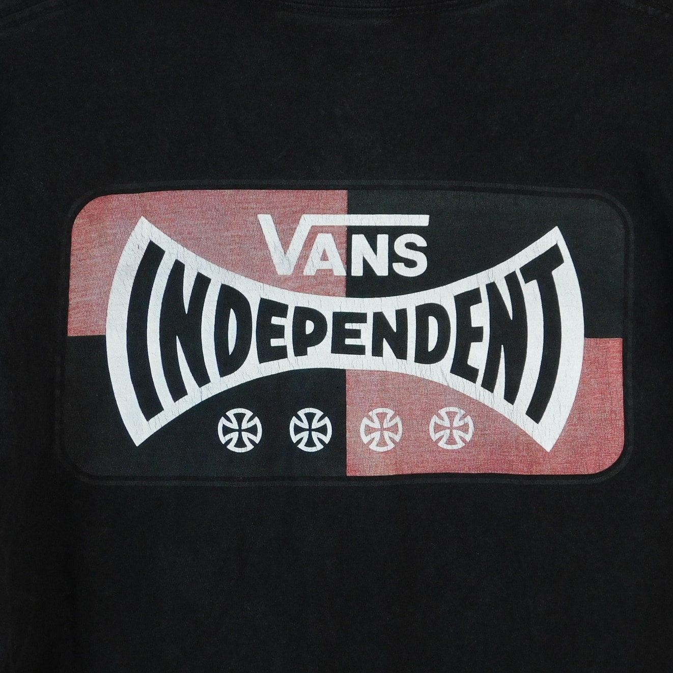 Vans x Independent Trucks T Shirt Mens Medium Black Skateboarding Skate Graphic