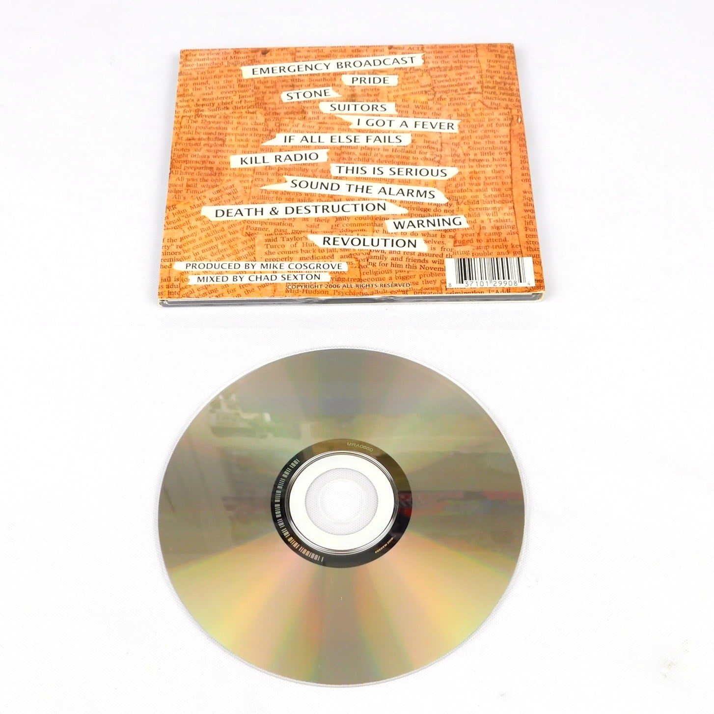 The Rivalry Emergency Broadcast CD Tested Digipak 2006 Debut Album Post Hardcore