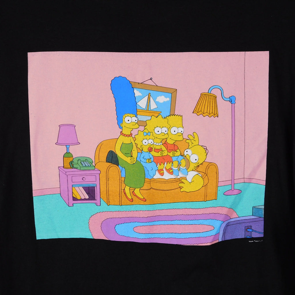 The Simpsons Couch Gag Double Sided Graphic T Shirt - Size L