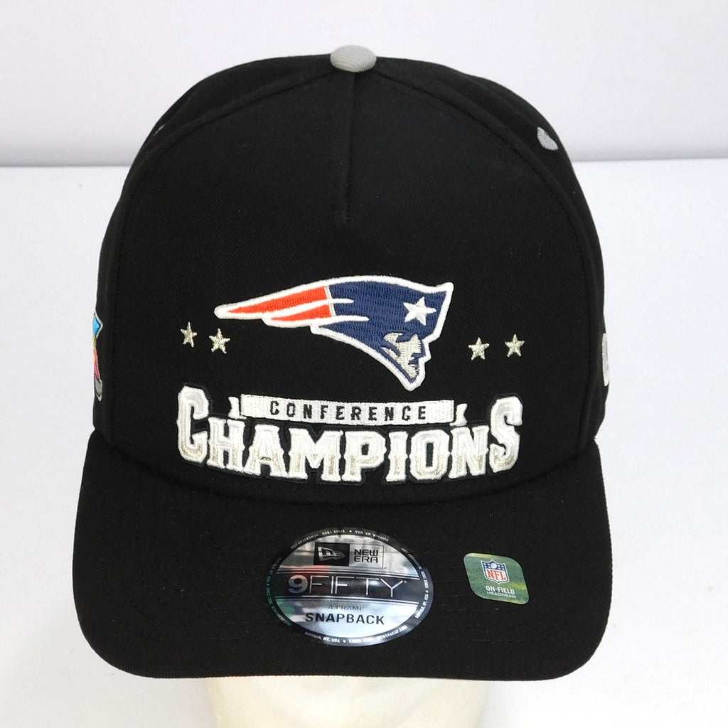 New England Patriots New Era 2025 AFC Champions Locker Room Hat - OSFA, NWT