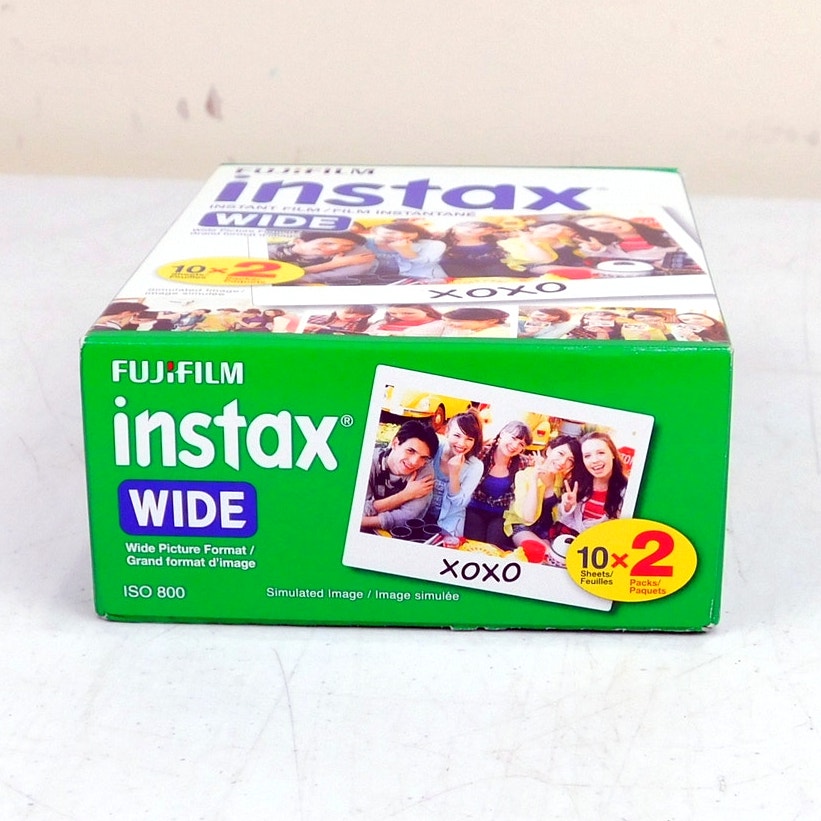 Fujifilm Instax Wide Film 20 Exposures 10 x 2 Factory Sealed New Expired 2018-09