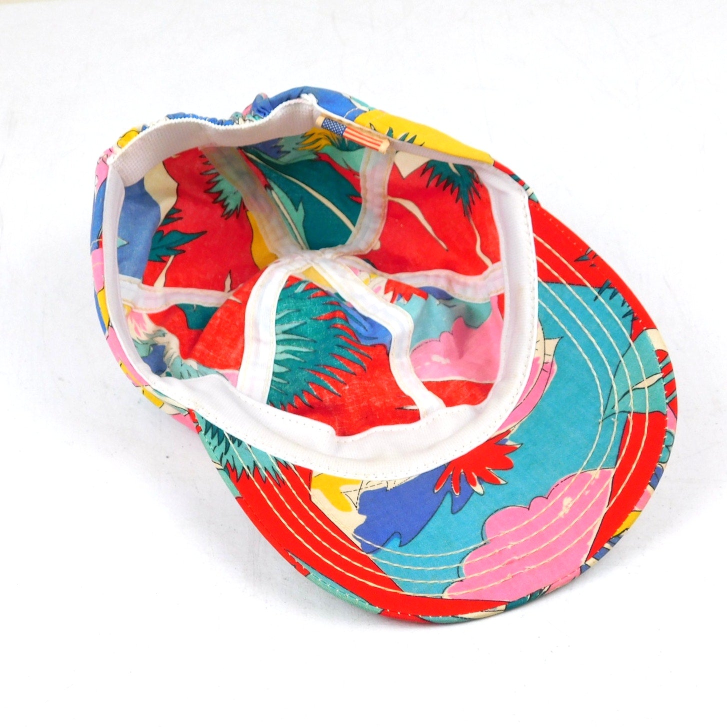 Retro Floral Patchwork Stretch Fit Hat - OSFA