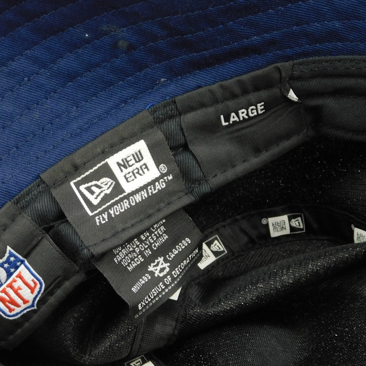 New Era Seattle Seahawks Bucket Hat w/ Chin Strap - Size L