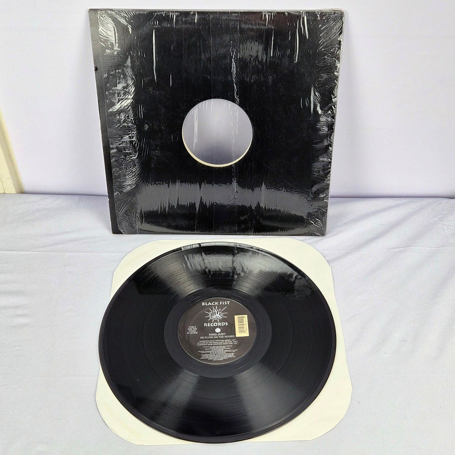 King Just No Flow On The Radio Vinyl Promo LP 1995 Black Fist Records 27492-0