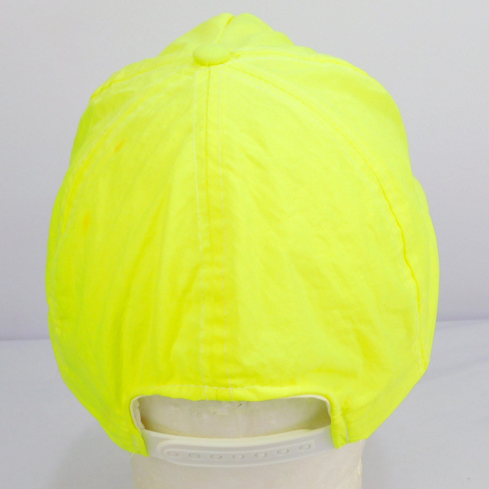 Retro Hershey's Logo Neon Yellow Snapback Hat - Adjustable