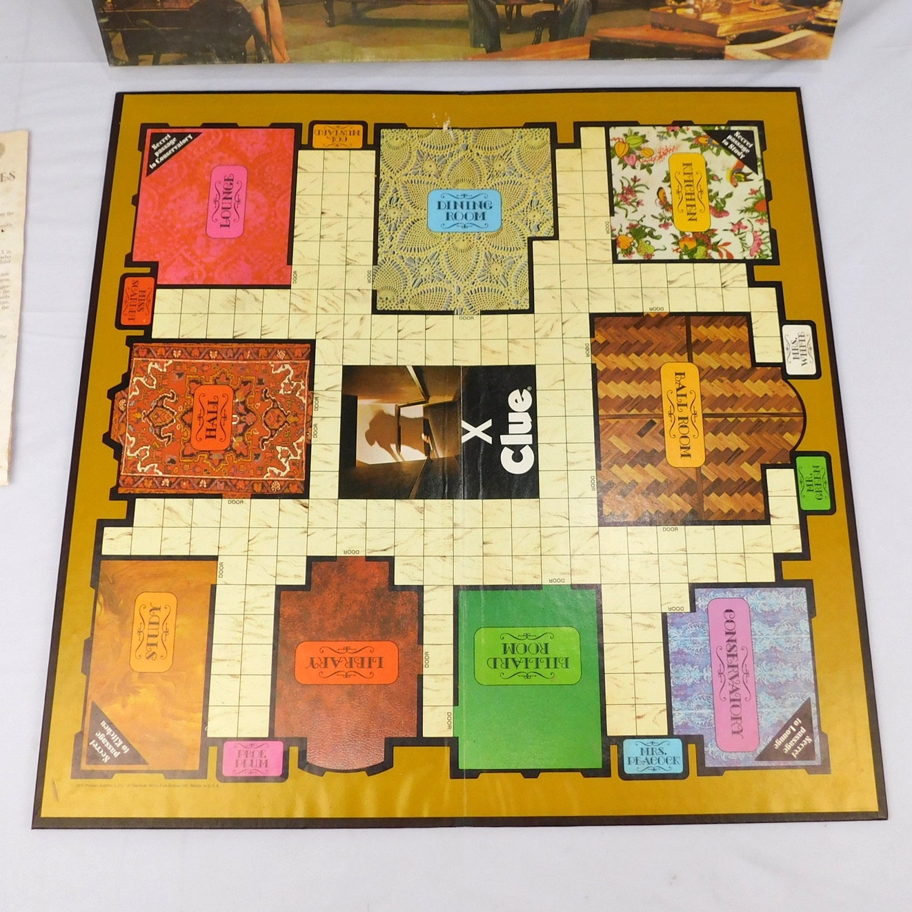 Vintage Clue Board Game 1972 Parker Brothers Complete In Box Detective Mystery