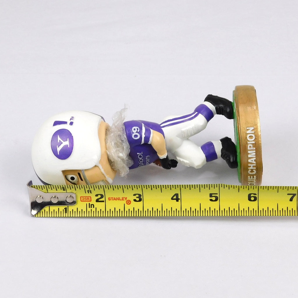 Yahoo Fantasy Football Bobblehead 2009 Champion Prize 6 Inch Purple Logo
