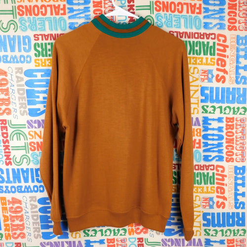 70s Fruit of the Loom Golden Raglan Sweatshirt - Size M