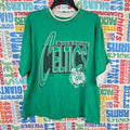 90s Boston Celtics Salem Sportswear Double Layer T Shirt - Size XL