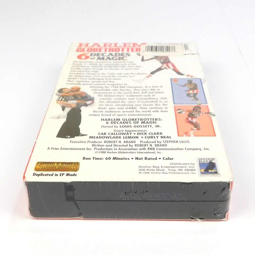 Harlem Globetrotters 6 Decades of Magic VHS 1996 Sealed Louis Gossett Jr