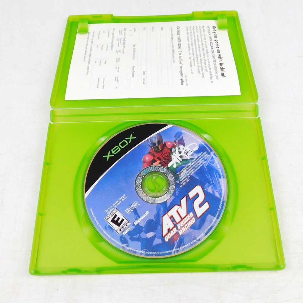 ATV Quad Power Racing 2 Microsoft Xbox Tested Working Reg Card No Manual