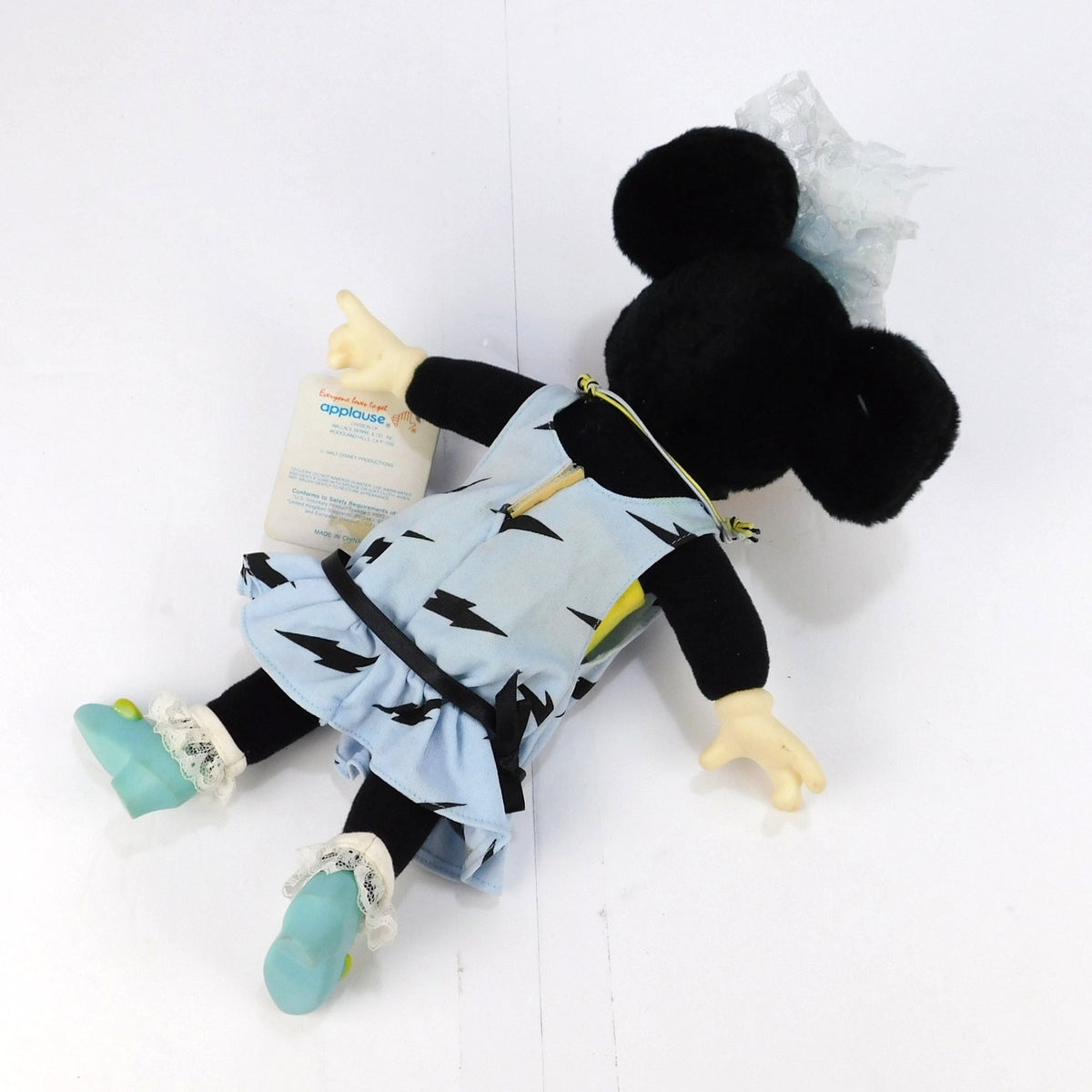 Vintage 1986 Disney Totally Minnie Mouse Applause Doll Blue Lightning Dress Tags
