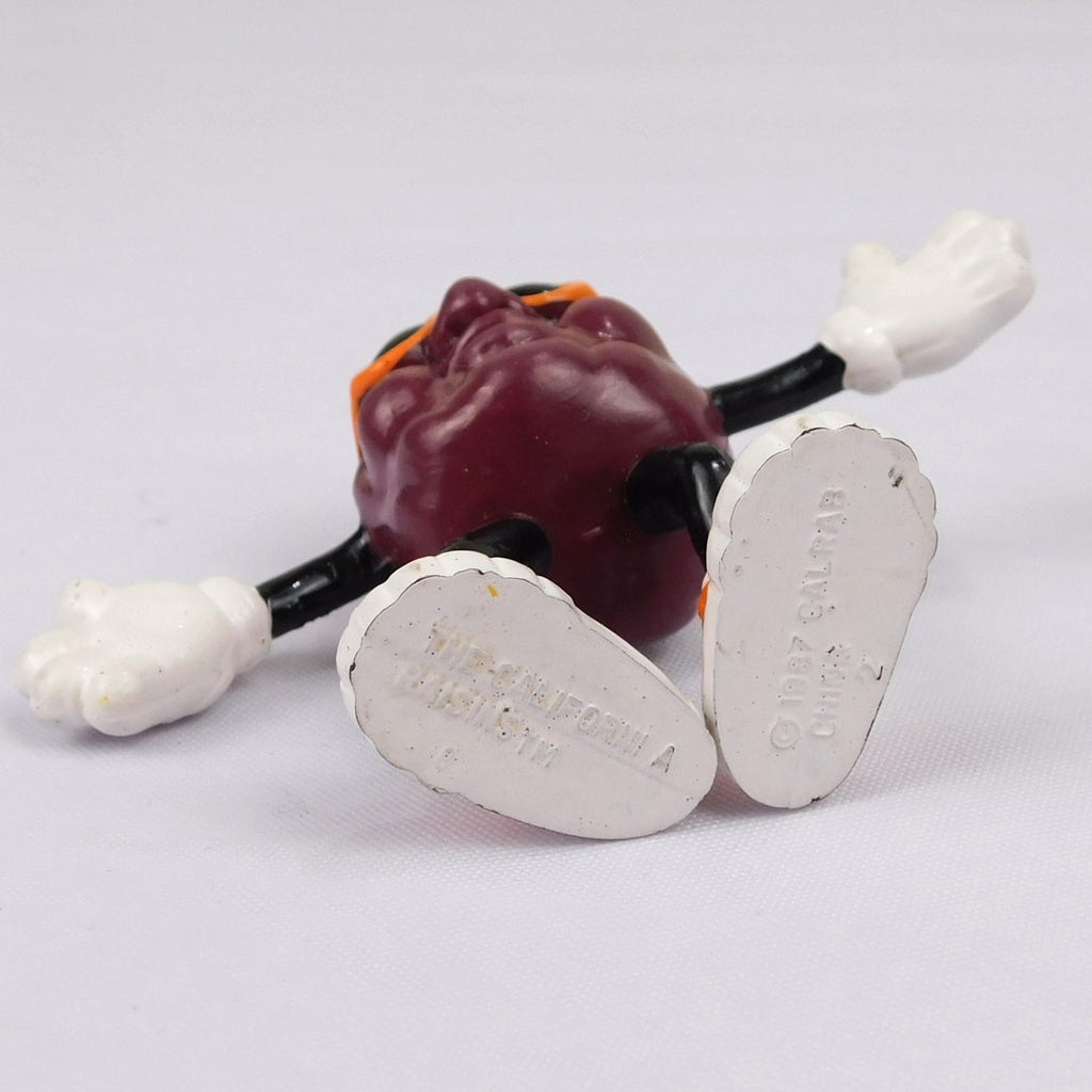 Vintage California Raisins 2" PVC Figure Orange Glasses & Shoes 1987 Calrab