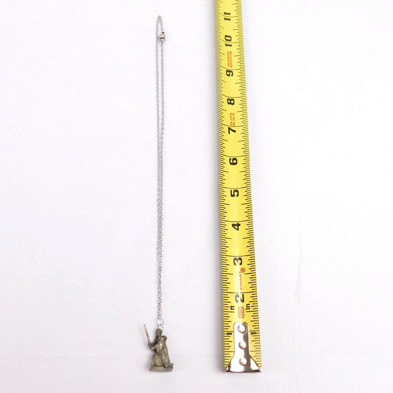 Vintage Obi Wan Ben Kenobi Necklace Star Wars Monopoly Game Piece Sterling Silver 1997
