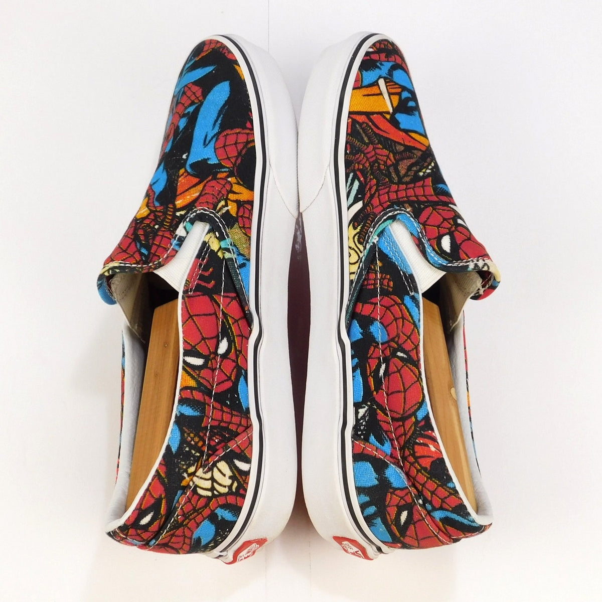 Vans x Marvel Spider-Man Classic Slip-On Comic Print Shoes Mens 8.5 Womens 10