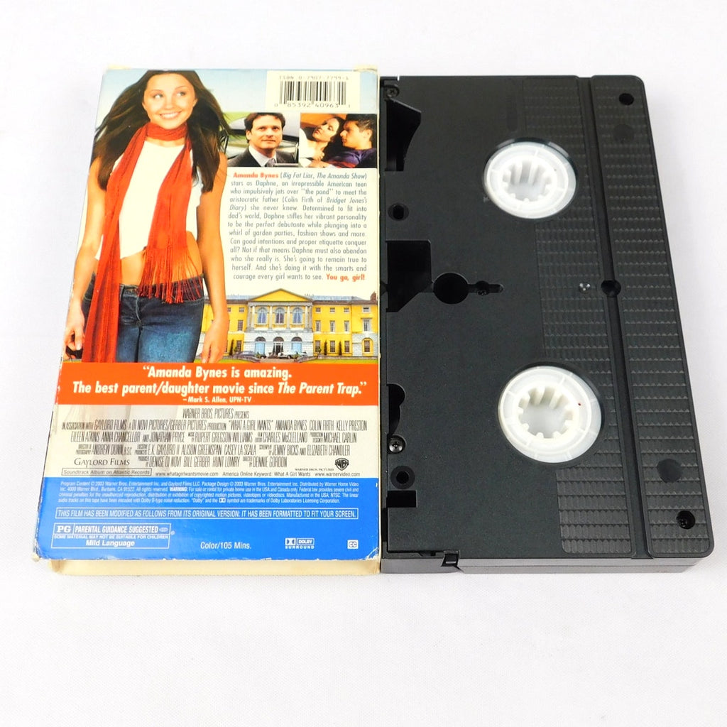 What A Girl Wants VHS Tested 2003 Amanda Bynes Warner Bros Comedy
