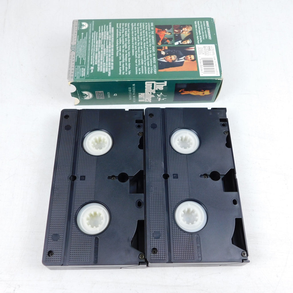 The Godfather Part 3 VHS 2 Tape Set Tested Al Pacino Widescreen 1990