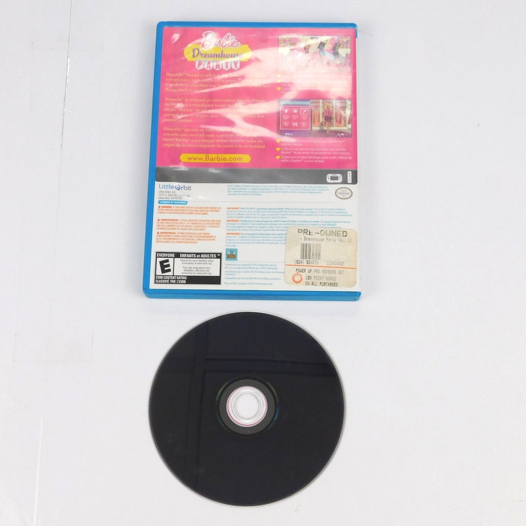 Barbie Dreamhouse Party Nintendo Wii U 2013 Complete CIB Tested Working