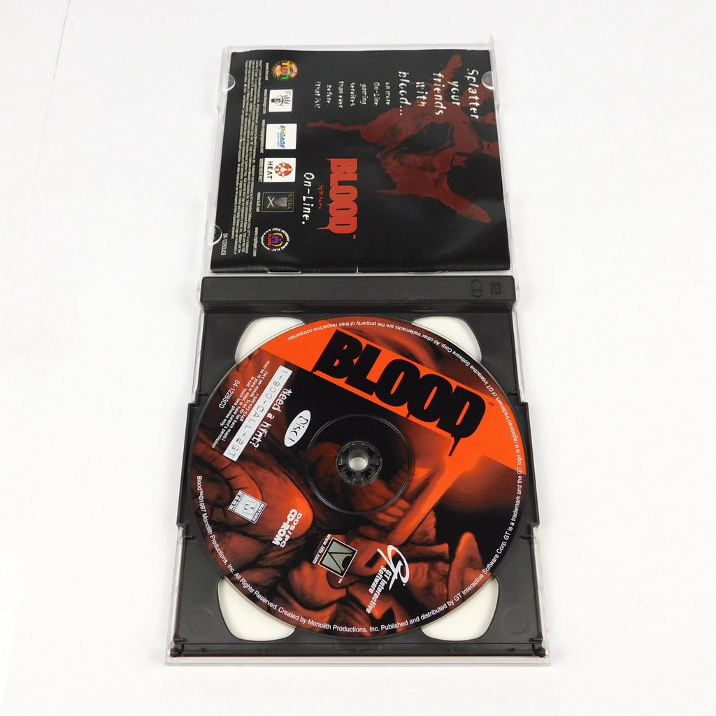 Blood PC CD ROM Game Complete 2 Disc Monolith GT Interactive DOS Windows 1997