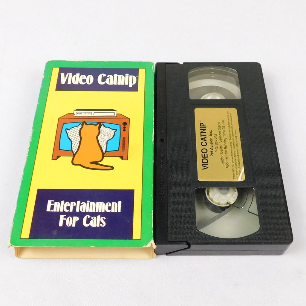 Video Catnip Entertainment For Cats VHS Tested 1989 Pet A Vision Cat Videos Tape