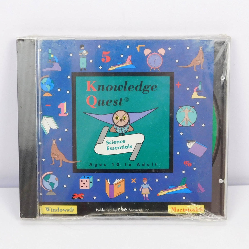 Knowledge Quest Science Essentials PC Windows Mac CD-ROM Sealed Educational 1996